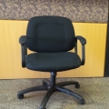 Black Rolling Guest Chair